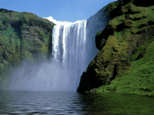 Video: Thác nước cao 62 m xuất hiện cầu vồng đẹp như tiên cảnh ở Iceland