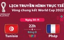 Link trực tiếp Pháp vs Tunisia 22h 30/11 World Cup 2022