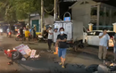 Quảng Ngãi: Xe tải mất lái tông hàng loạt xe máy