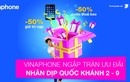 “Bão” khuyến mãi của VinaPhone chào mừng Quốc Khánh