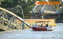 Hai cẩu khủng khắc phục sự cố sập cầu Ghềnh đã đến sông Đồng Nai