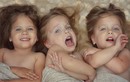 Mê mẩn ngắm 3 bé sinh ba đẹp như thiên thần 