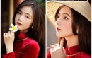 “Hot girl ảnh thẻ” khoe diện áo dài đỏ đẹp ngất ngây