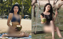 Hot girl Hà thành yêu Đoàn Văn Hậu diện bikini khoe eo con kiến