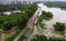 Hà Nội: Căng đèn canh đoạn đê lún sâu cả mét