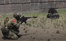 Lính Nga phối hợp diễn tập bắn đạn thật cùng súng robot