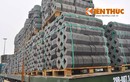 Mất lái, container rải vật liệu đầy đường