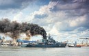 Mọi tàu chiến Nga đều có “tính năng” xả khói đen đặc