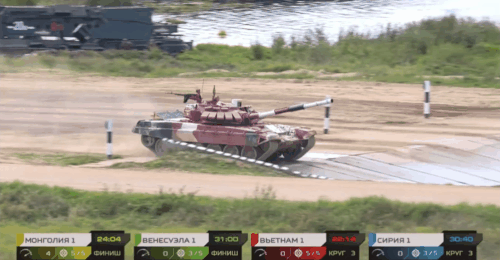 Tank Biathlon: Xe tăng Việt Nam về nhì, bia chưa hiện đã bắn trúng