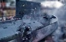 Cận cảnh tàu ngầm Kilo của Nga trúng tên lửa khi nằm trong cảng