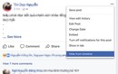 Người dùng Facebook không còn xoá được status trên web