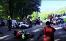 Video: Loạt tai nạn lật xe kinh hoàng của các tay lái mô tô