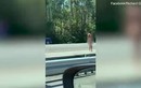 Video: Cô gái khỏa thân thản nhiên băng ngang đường cao tốc