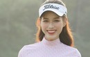 Hoa hậu Đỗ Thị Hà tập chơi golf