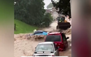 Video: Ô tô bị nước lũ cuốn trôi trên đường phố Mỹ