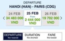 Air France bồi hoàn cho khách, người nhận thừa, người thiếu