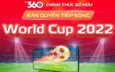 Viettel TV360 có bản quyền tiếp sóng đầy đủ 64 trận World Cup 2022