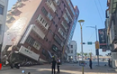 Cảnh tan hoang sau trận động đất rung chuyển Đài Loan
