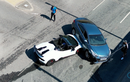 VIDEO: Siêu xe Lamborghini bị cán bẹp đầu