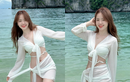 Xuống núi, "em gái bán lê" Hà Giang diện bikini đi biển cực chất