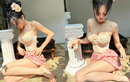 Gái xinh "đất Mỏ" mặc đồ bó chẽn, "lăng-xê" áo corset