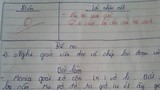 Bài kiểm tra tiếng Anh 0 điểm và lời phê “lạ”