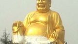 Xôn xao tượng Phật Di Lặc có tóc