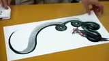 Thần họa vẽ rắn chỉ trong một nét bút