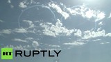 Xem máy bay Nga vẽ trái tim trên bầu trời Sochi