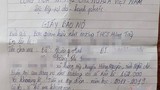 Nghệ An: Thiếu tiền gửi xe, học sinh lớp 7 phải viết "giấy báo nợ"