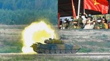 Đội tuyển Xe tăng Việt Nam "tả xung hữu đột" trong trận bán kết Tank Biathlon