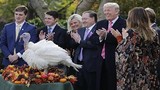 Tổng thống Trump lần đầu xá tội cho gà tây ở Nhà Trắng