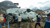 Hiện trường trực thăng quân sự Ấn Độ rơi gần dãy núi Himalaya