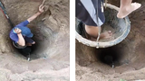 Video: Nghẹt thở với độ sâu “khủng” của giếng nước sạch