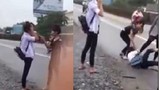 Phẫn nộ clip nữ sinh bị đánh hội đồng giữa đường
