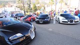 Tận mục 4 quái thú Bugatti Veyrons sát cánh bên nhau