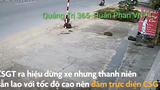 Video: Thanh niên điều khiển xe máy đâm gãy chân CSGT