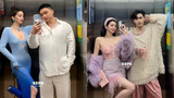 Cặp đôi phối đồ trong thang máy khiên netizen ngẩn ngơ