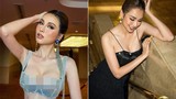 Hoa hậu Diễm Hương tự tin phô diễn vòng 1 “siêu khủng“