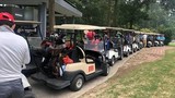 “Tắc đường” tại sân golf Đại Lải, Tam Đảo do quá đông khách đến chơi