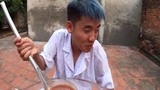 Con trai bà Tân bị chỉ trích lãng phí khi trộn chung 50 loại nước ngọt