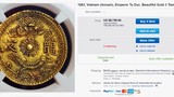 Đồng xu vàng thời vua Tự Đức siêu đắt đỏ trên eBay