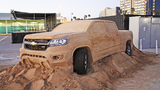 Ngắm Chevrolet Colorado 2015 bằng cát độc nhất thế giới