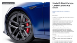 Tesla Model S Plaid thêm tùy chọn phanh gốm từ 453 triệu đồng