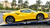 Ferrari F8 Spider hơn 20 tỷ đồng "lên thùng" ra Hà Nội ăn Tết