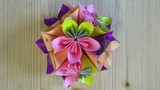 Cách làm quả cầu hoa bằng giấy Origami tuyệt đẹp