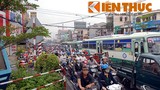 Bị xe tải tông văng hơn 10m, một phụ nữ nguy kịch