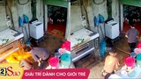 Video: Táy máy sửa lò nướng, thanh niên gặp nạn 'khét lẹt' nhớ cả đời