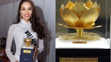 Hoa hậu Phạm Hương đấu giá sen vàng tại Miss Universe