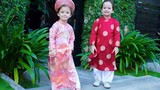 Nhóc tì nhà sao Việt xinh xắn diện áo dài đón Tết